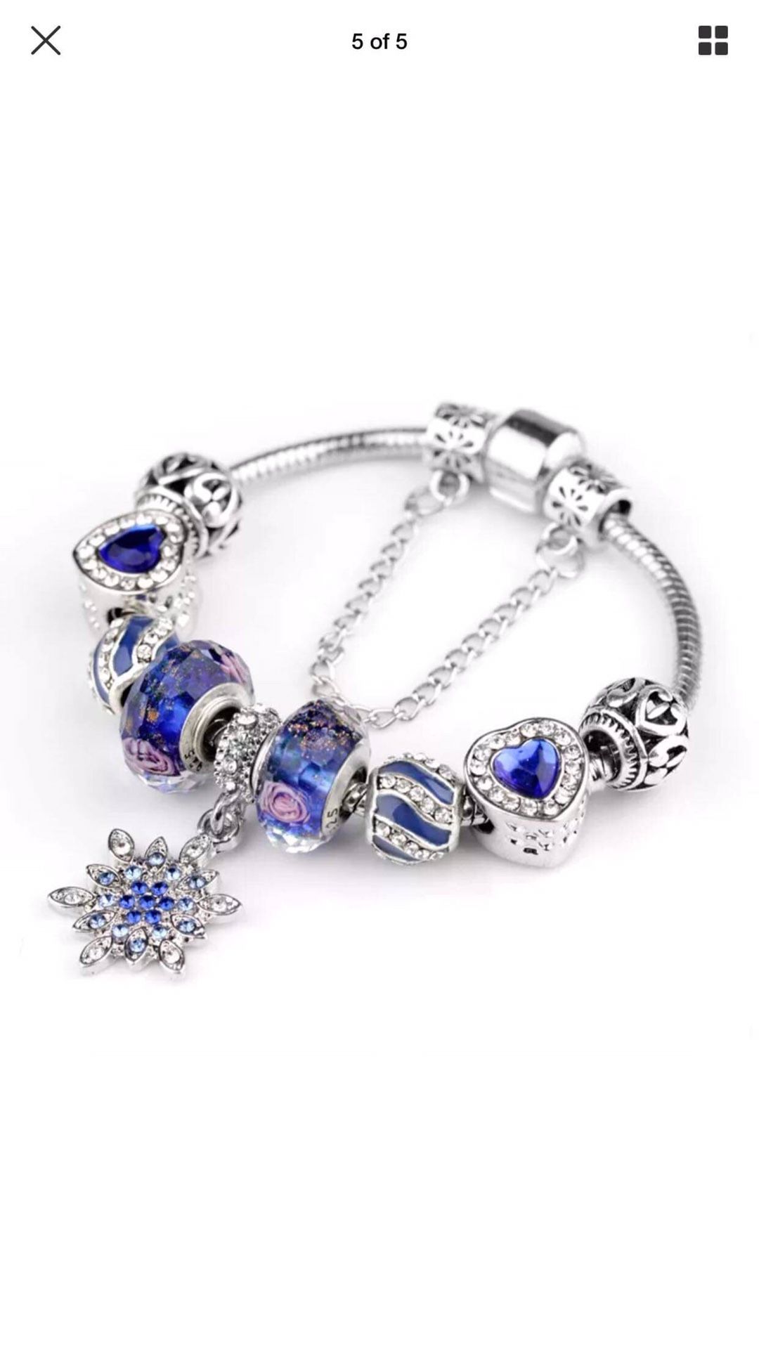 European style charm bracelet