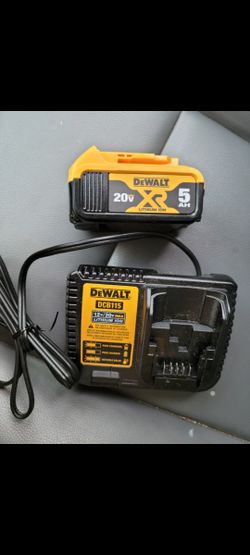 Dewalt 20 Volt 5amp Battery With Charger (Brand New)