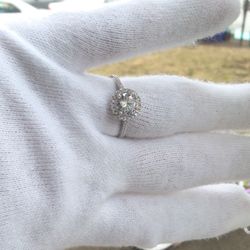 1.25 Halo Engagement Diamond ring