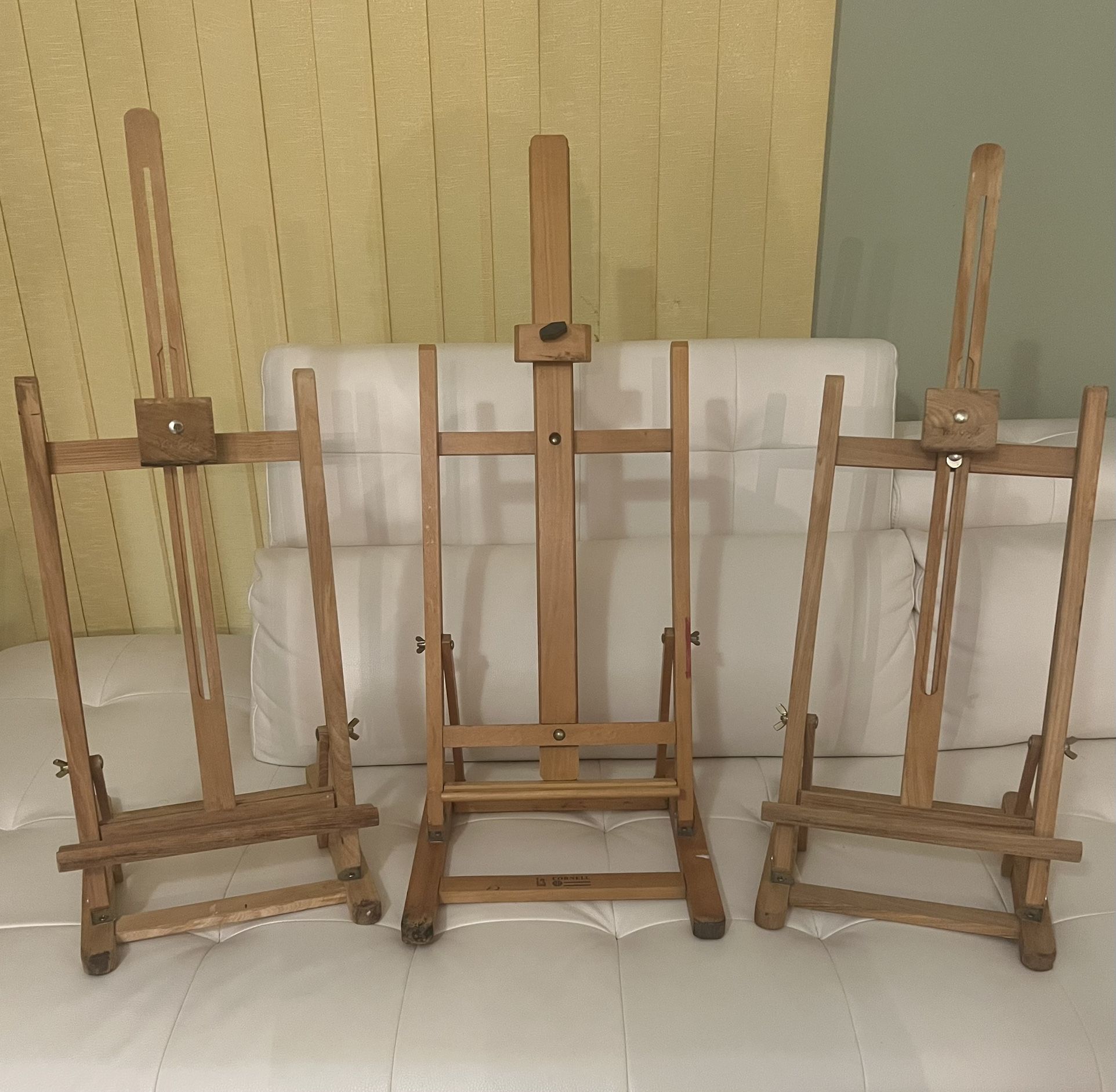 Wooden Tabletop H Frame Easel Adjustable