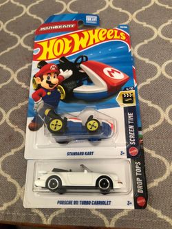 Hot wheels, Mario, kart or Porsche 911 turbo cabriolet convertible