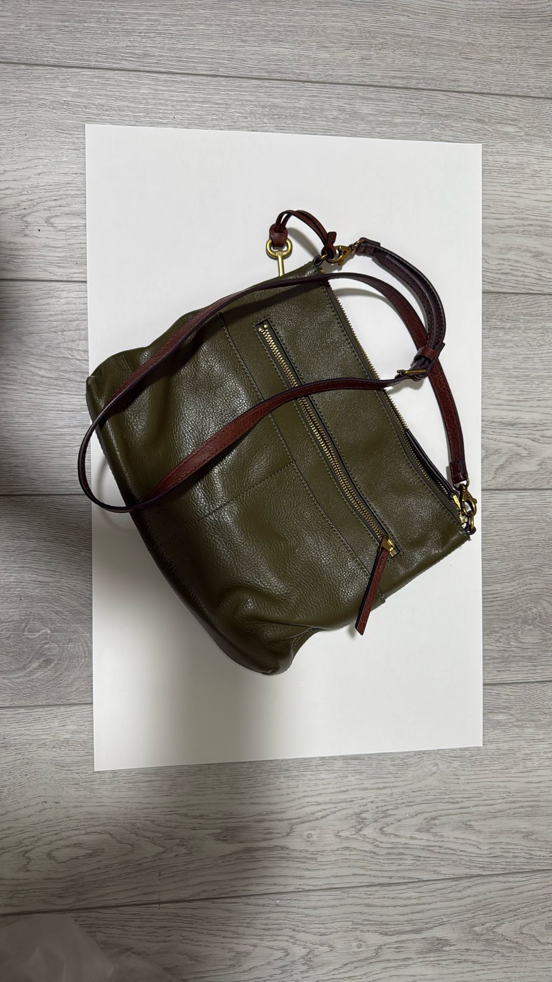Fossil Leather Crossbody Bag 