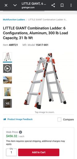 Aluminum little giant ladder
