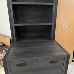 Shelf With Matching Filing Cabinet