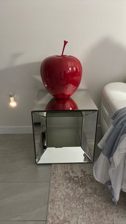 Mirrored side table