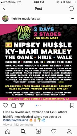 HIGH LIFE FESTIVAL 6 passes