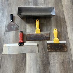 Drywall taping tool set, 5 pieces