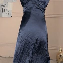 New Silk navy blue size Large