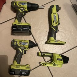 Drill And Impact Driver With Batteries 