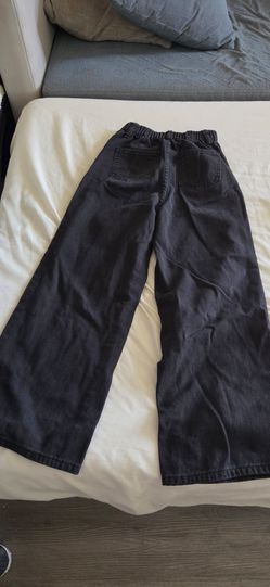 Girls Jeans /Size:12 / Black with color bows