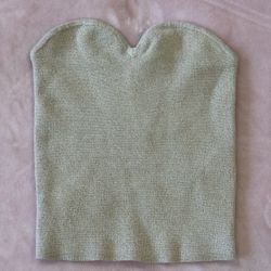 Abercrombie & fitch strapless crop top Sz XXS