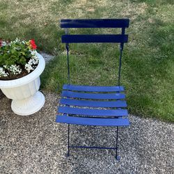 ONE Solid Metal Refinished Chair 