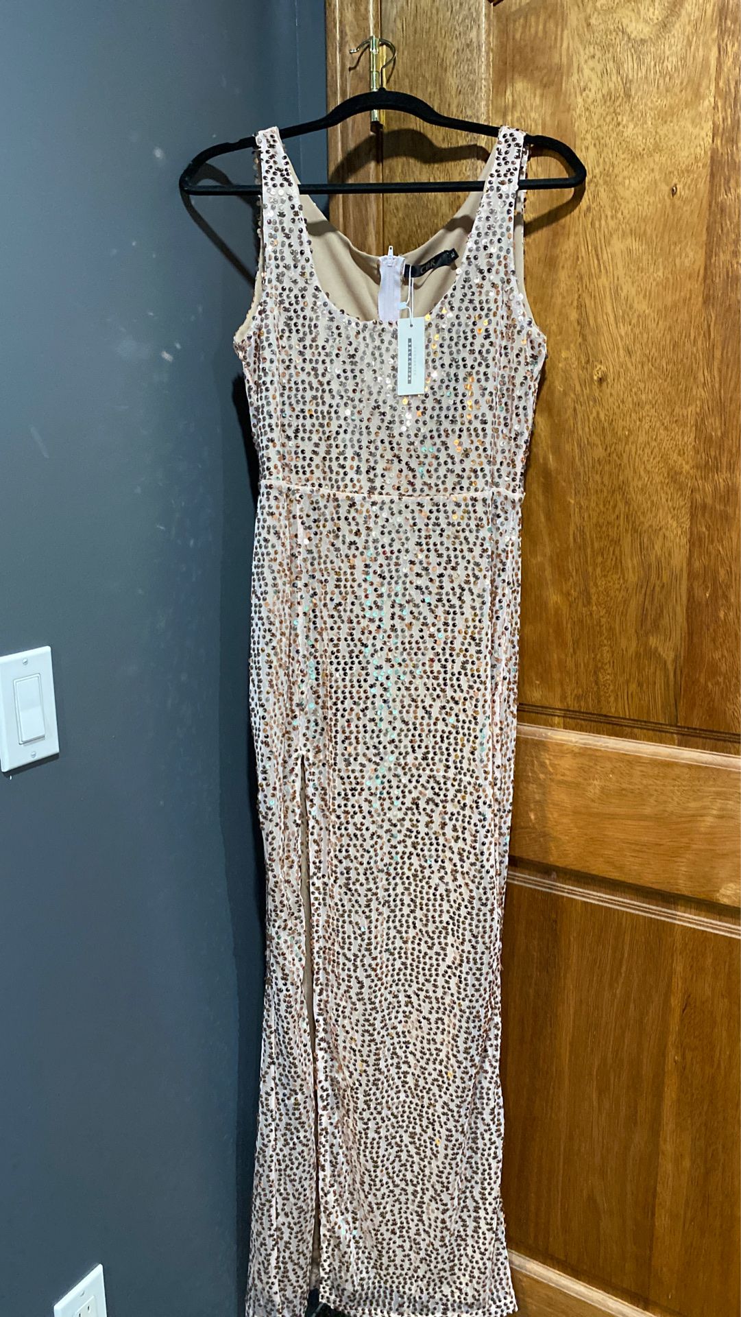 Gold sequin dress brand new