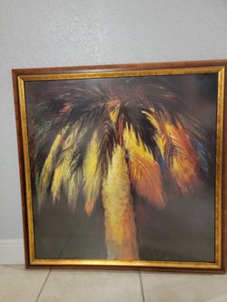 Large Wall Art Beautiful Palm