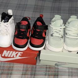 6 pairs of baby/toddler shoes.