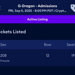 9/5 G-DRAGON 2025 WORLD TOUR [Übermensch] IN LA