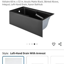 Black Bath Tub