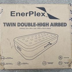Enerplex Air Mattress Twin Double-High Airbed