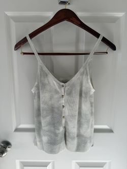 Abercrombie & Fitch Grey Button-Up Tank Top WITH TAGS