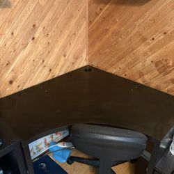 Black Corner Desk