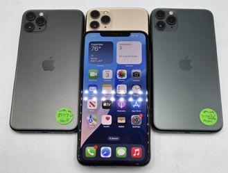 Apple IPhone 11 Pro Max 64gb Unlocked With Case Chargers Warranty Just $300 Each! 