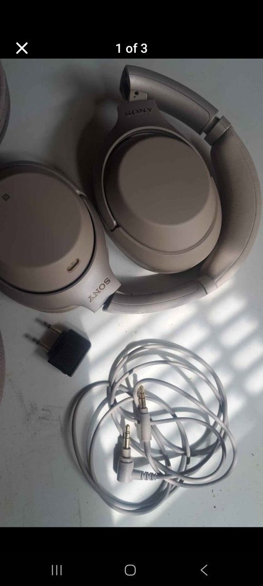 Headphones Sony Bluetooth With Accesories