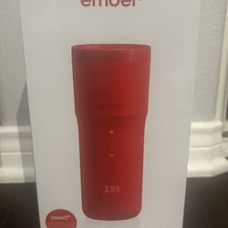 Ember Temperature Control Travel Mug 2, 12 Oz, App-Controlled Heated Coffee Mug, RED