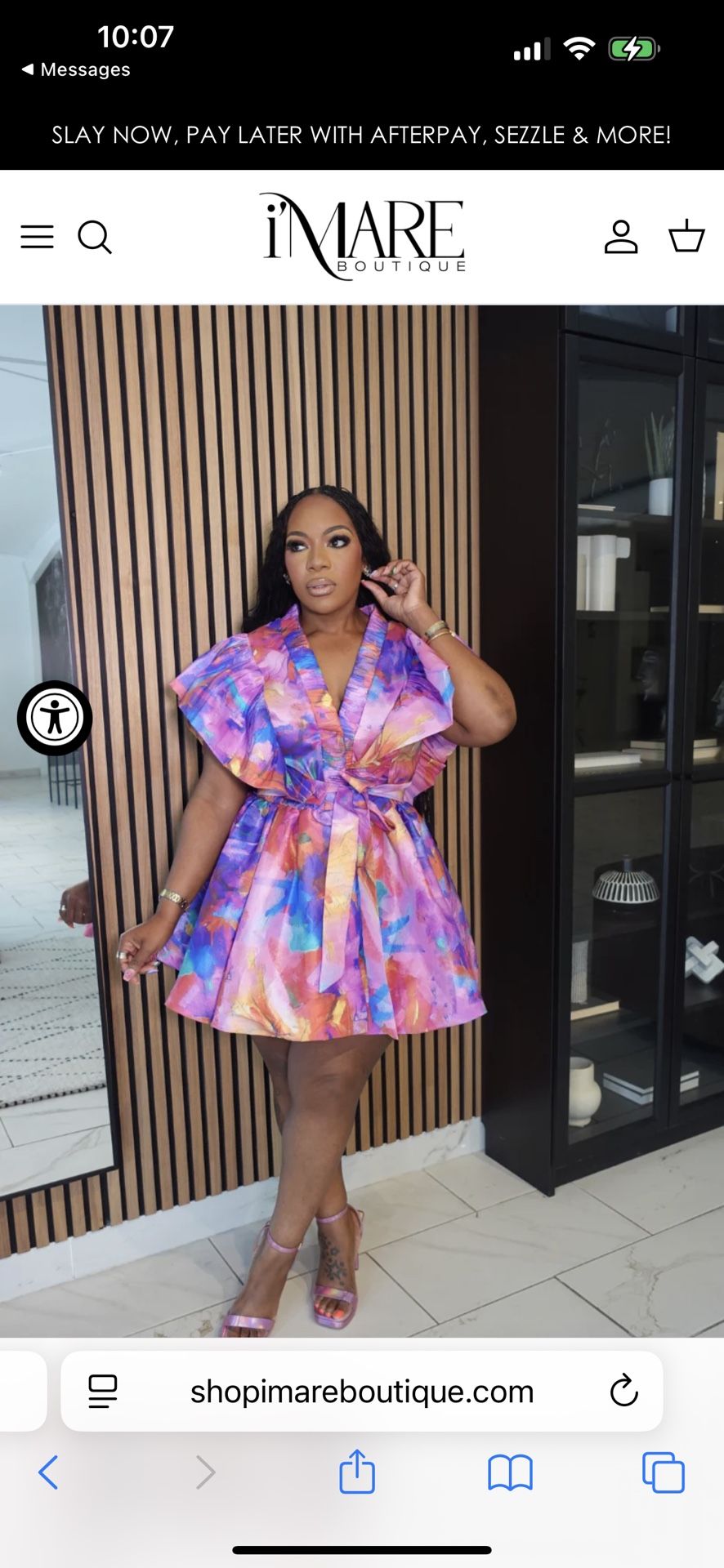Multicolor Mini Summer Dress