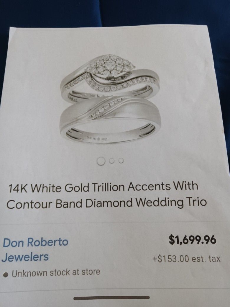 Woman Wedding Set Size 6