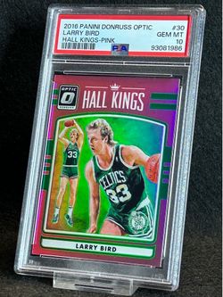 2016 Donruss Optic 🔥 Larry Bird 🔥 Hall Kings Pink /25 PSA 10 💎 Mint Pop 1! - Boston Celtics