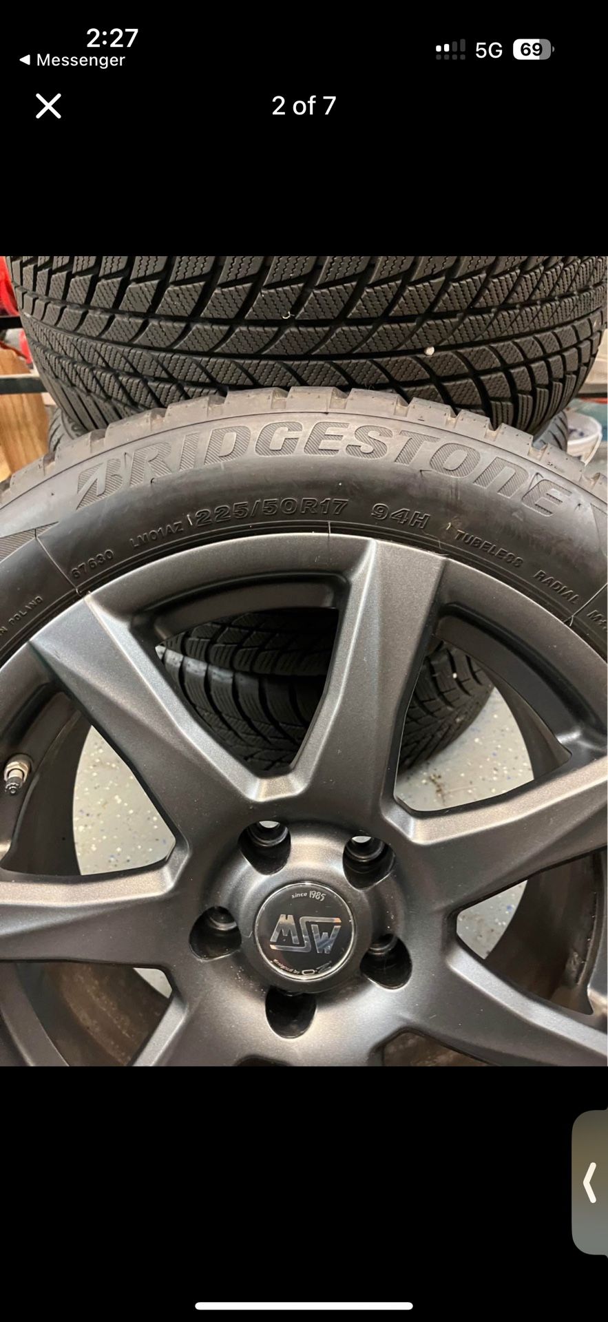 MSW 225/50 R17 Wheel Rims(Only Rims doesnot include tyres