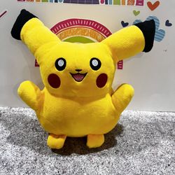 PIIKACHU LARGE 12 INCH YELLOW PLUSH  - NEW CONDITION