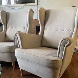 Low Lounge Arm Chairs—IKEA 