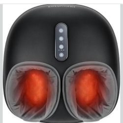 Medcursor Foot Massager with Heat - Shiatsu Feet Massage Machine Delivers Relief for Tired Muscles & Plantar, Deep Kneading Therapy, Multi-Level Setti