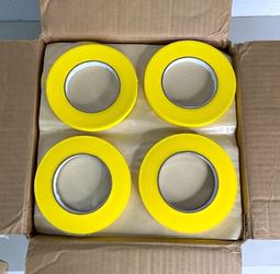 Bron Aerotech QMT 23TS Yellow Masking Tape - 1/2" x 60 yds (12mm x 50m) 72 Rolls