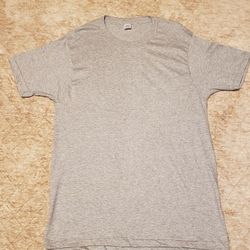 Vintage 90s Jockey Blank Gray T Shirt 