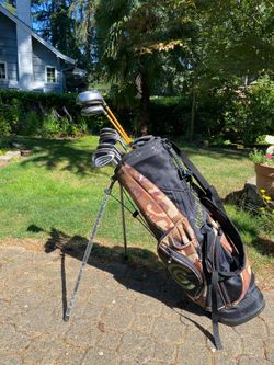 Full set of Cleveland golf clubs + bag