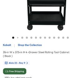 Kobalt 4 Drawer  Tool Cart