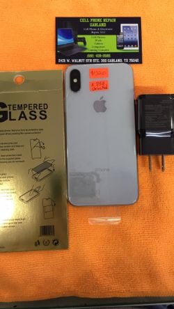 iPhone X Unlocked 256GB Silver Color