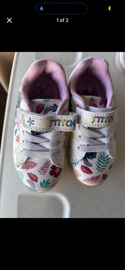 Girls stitch shoes size 8