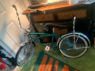 Green vintage 90s Lowrider bike