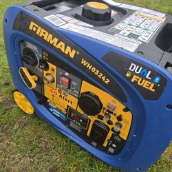 Firman Dual Fuel Inverter Portable Generator 4000W Electric Start with CO ALERT