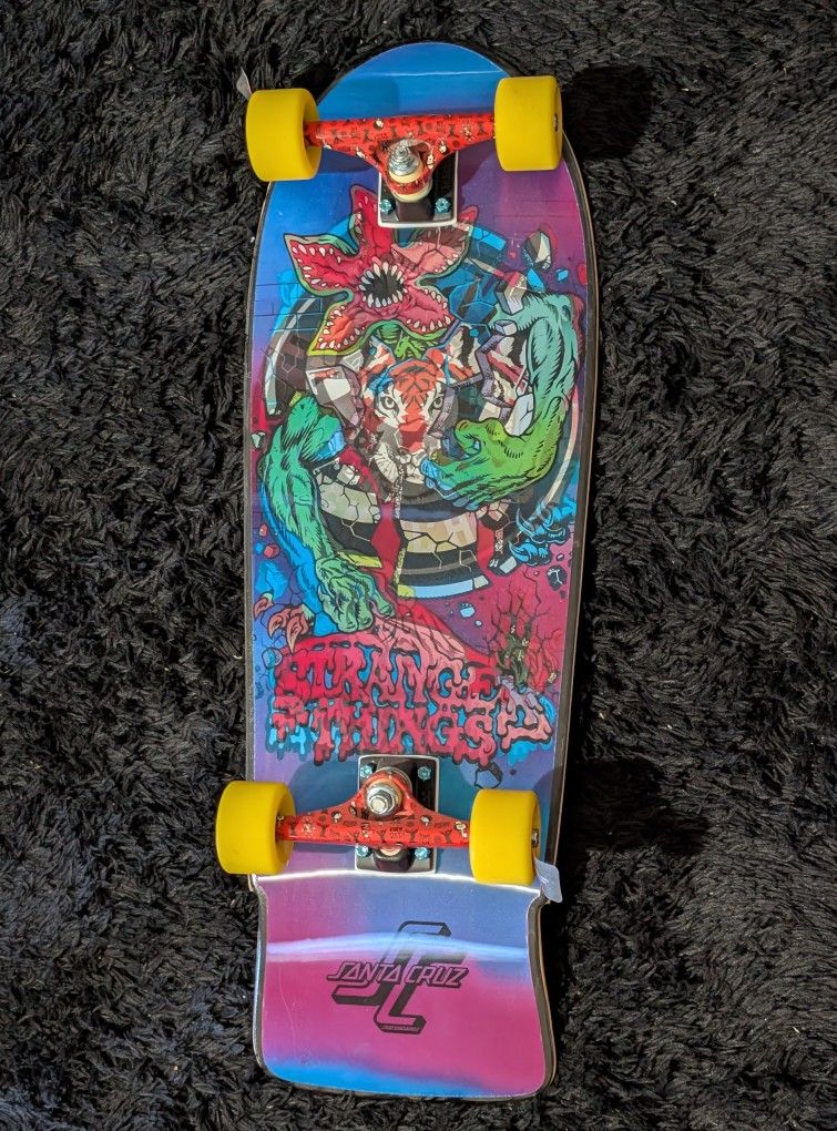 Santa Cruz x Stranger Things Demogorgon 10.25" Lenticular Custom Complete Skateboard
