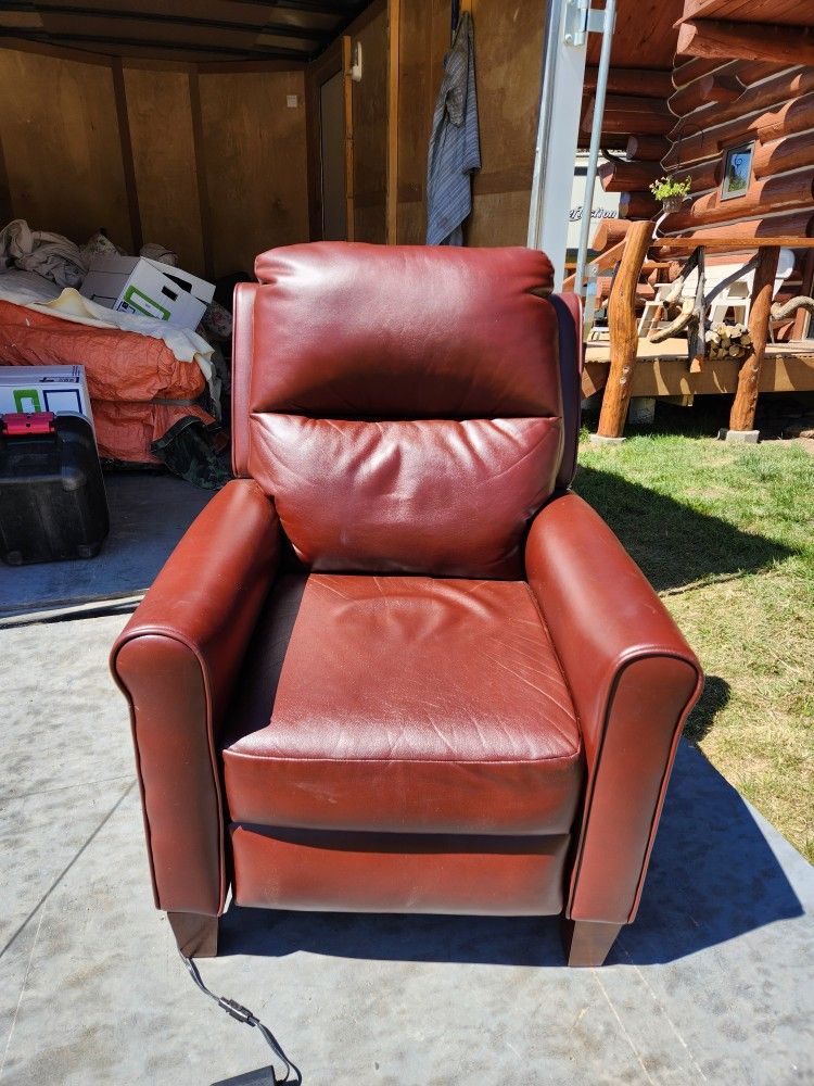Power Recliner Leather