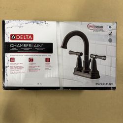 Delta Chamberlain 4 in. Centerset 2-Handle Bathroom Faucet in Venetian Bronze