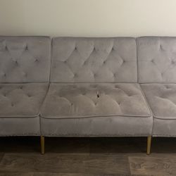 Adjustable Grey Couch/ Futon 