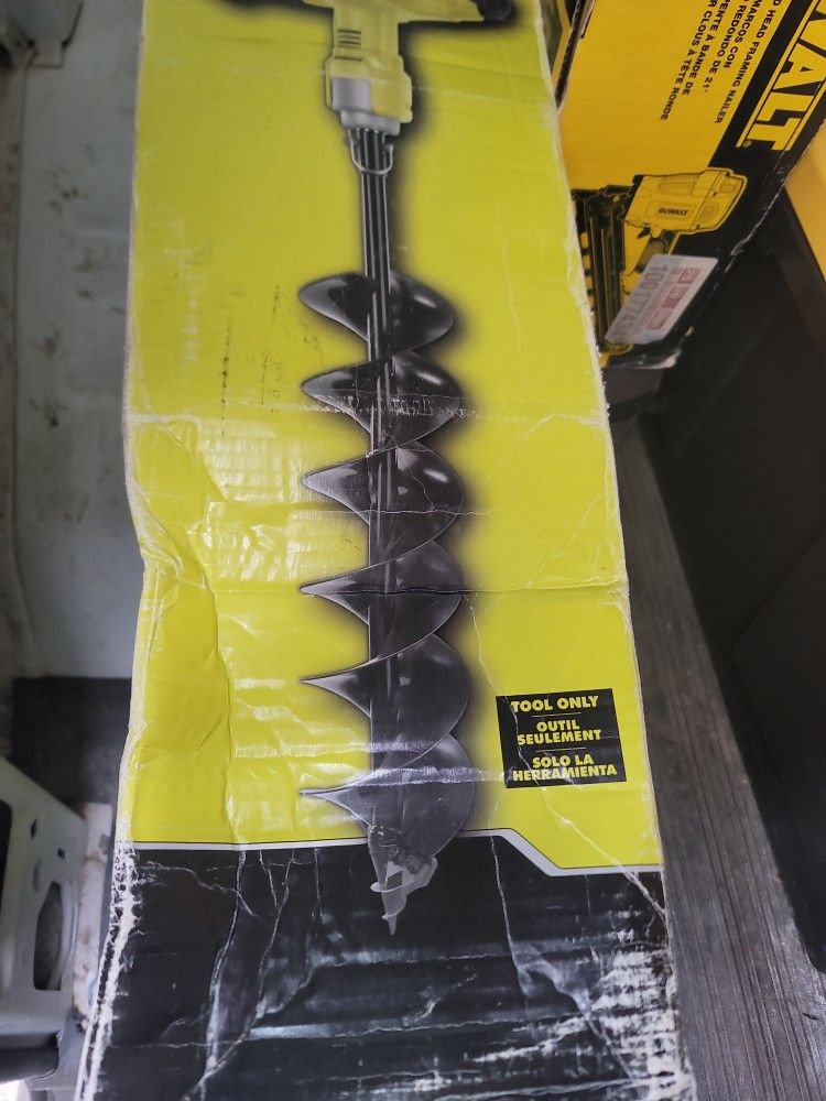 RYOBI 18V ONE +HP BRUSHLESS 6" CORDLESS AUGER HIGH PERFORMANCE NEW (TOOL ONLY)