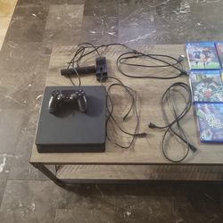 PS4 Slim 1tb With Controller + PS4 Camera And 13 Games