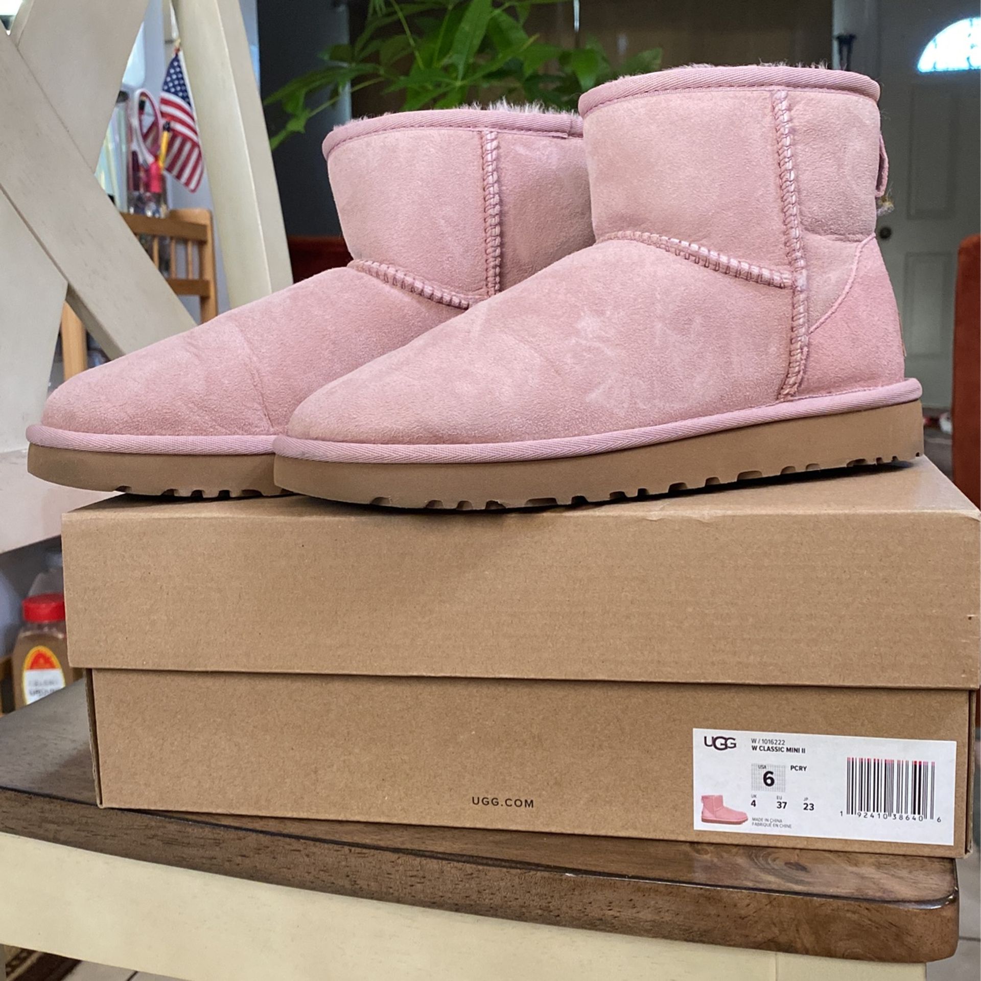 UGGS womens Classic Mini II PCRY I Think That Stands For Pink Crystal