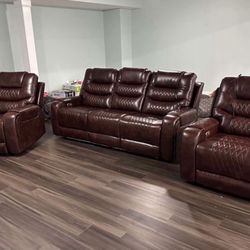 Brand New Power Reclining Couch Set